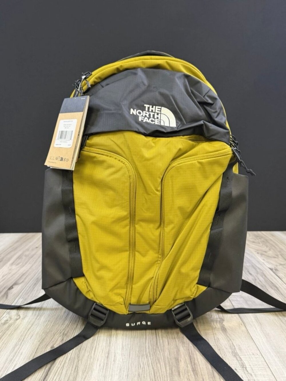 The North Face Surge 31L Backpack Deep Dijon TNF Black Travel Laptop Bag OS NEW